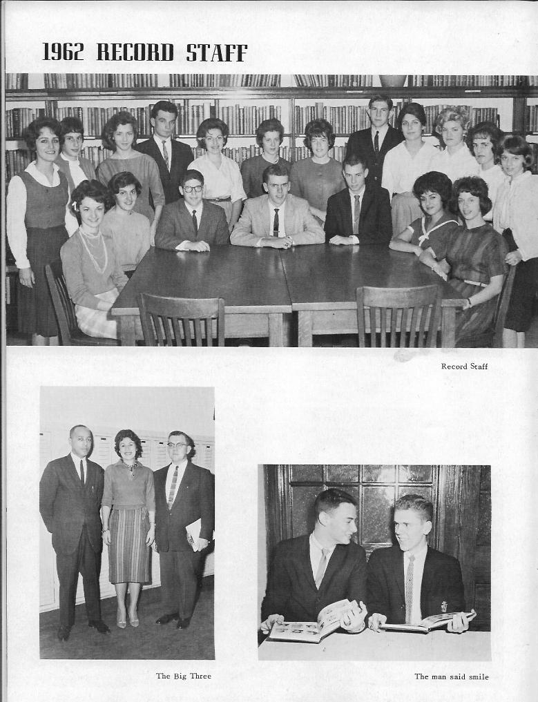 1962 Record Staff